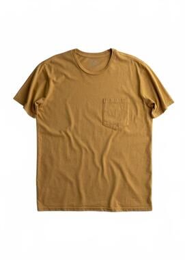 NEW IRON & RESIN men's stock basic tee in mustard